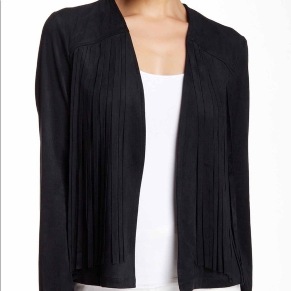 NWT cupcakes & cashmere • Fringe Suede Jacket small western